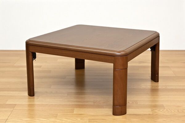 折れ脚コタツ　継脚式　120×80 ブラウン 折れ脚コタツ 継脚式 幅約120cm BR（ブラウン） 組立品〔代引