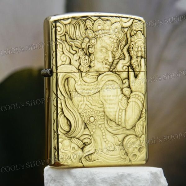 不動明王 立体デザイン オイルライター ZORRO ゴールド zippo
