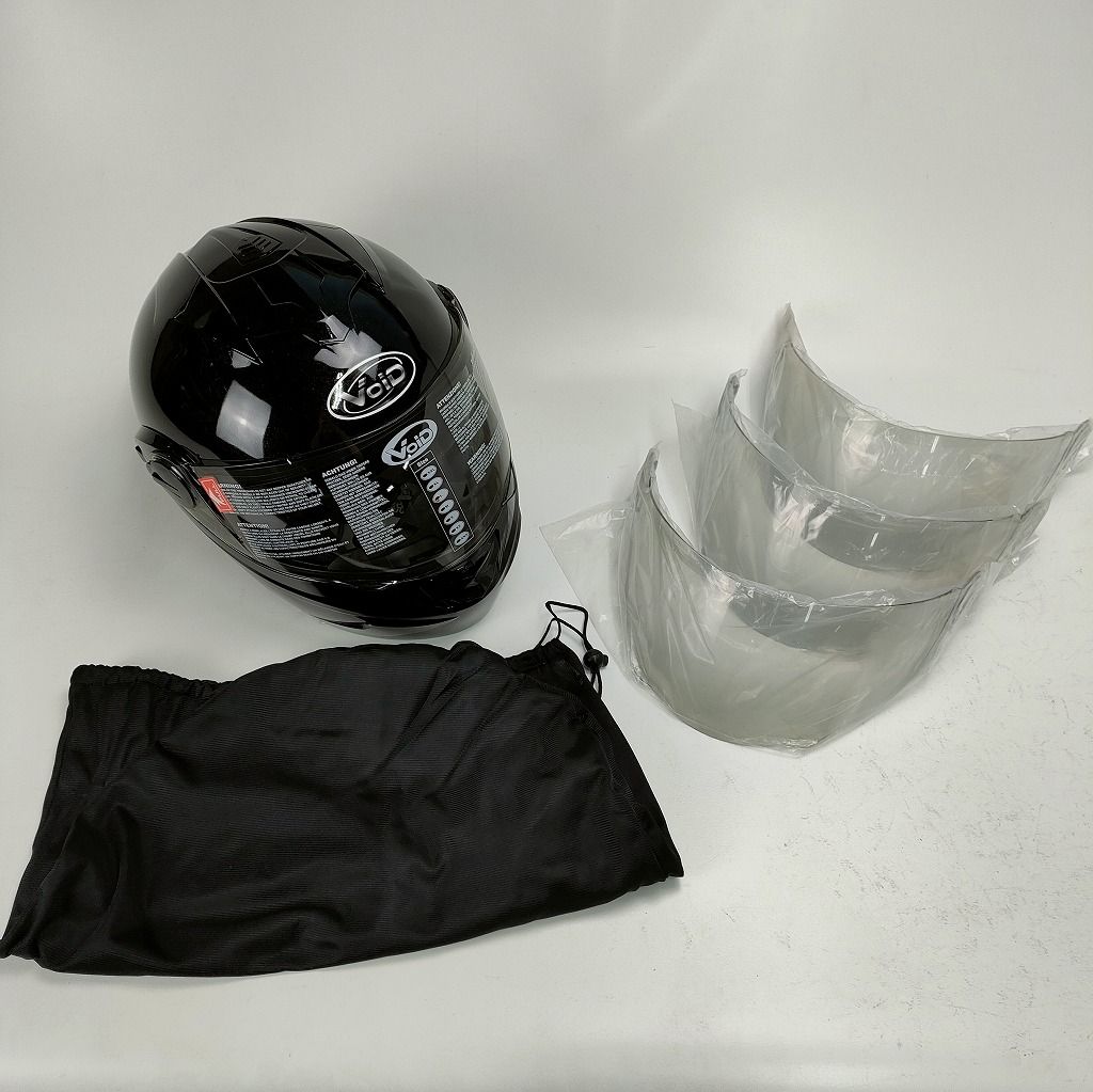 VOID T-797 フルフェイスヘルメット Lサイズ 59-60ｃｍ 黒メタ シールド3枚付 THHのOEM製品