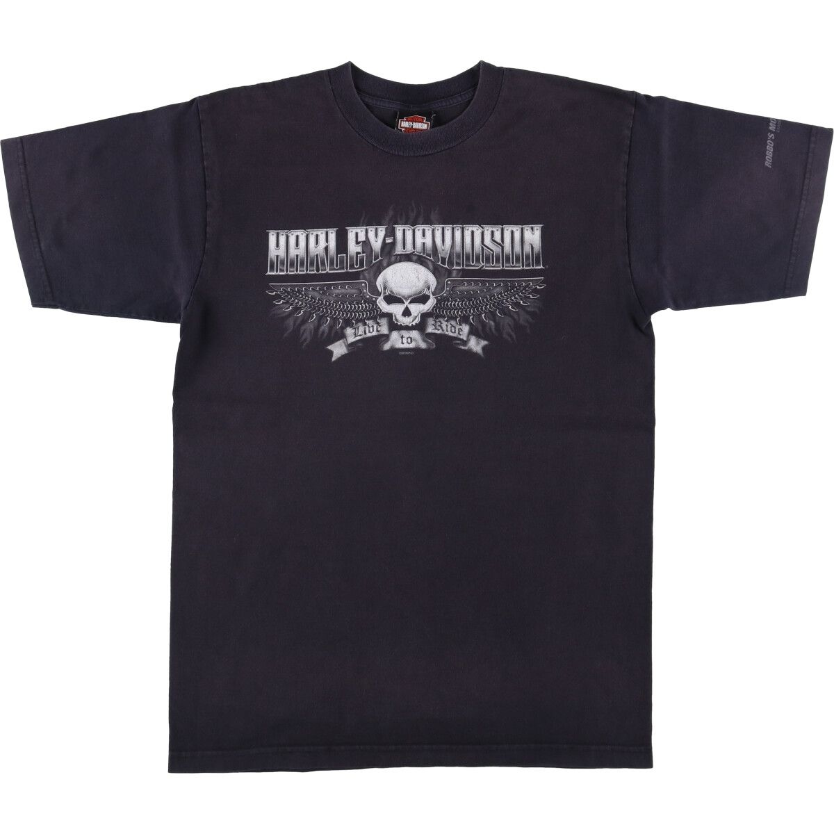 古着 00年代 ハーレーダビッドソン Harley-Davidson ドクロ柄 スカル柄 