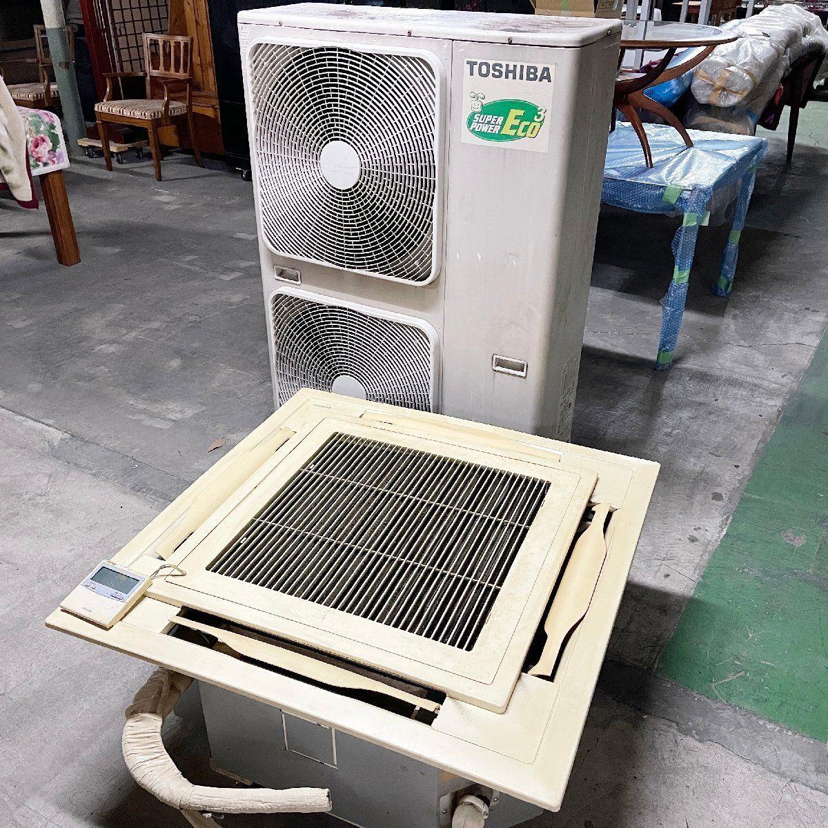 ○東芝 パッケージエアコン 業務用エアコン 冷暖房 天カセ 天井