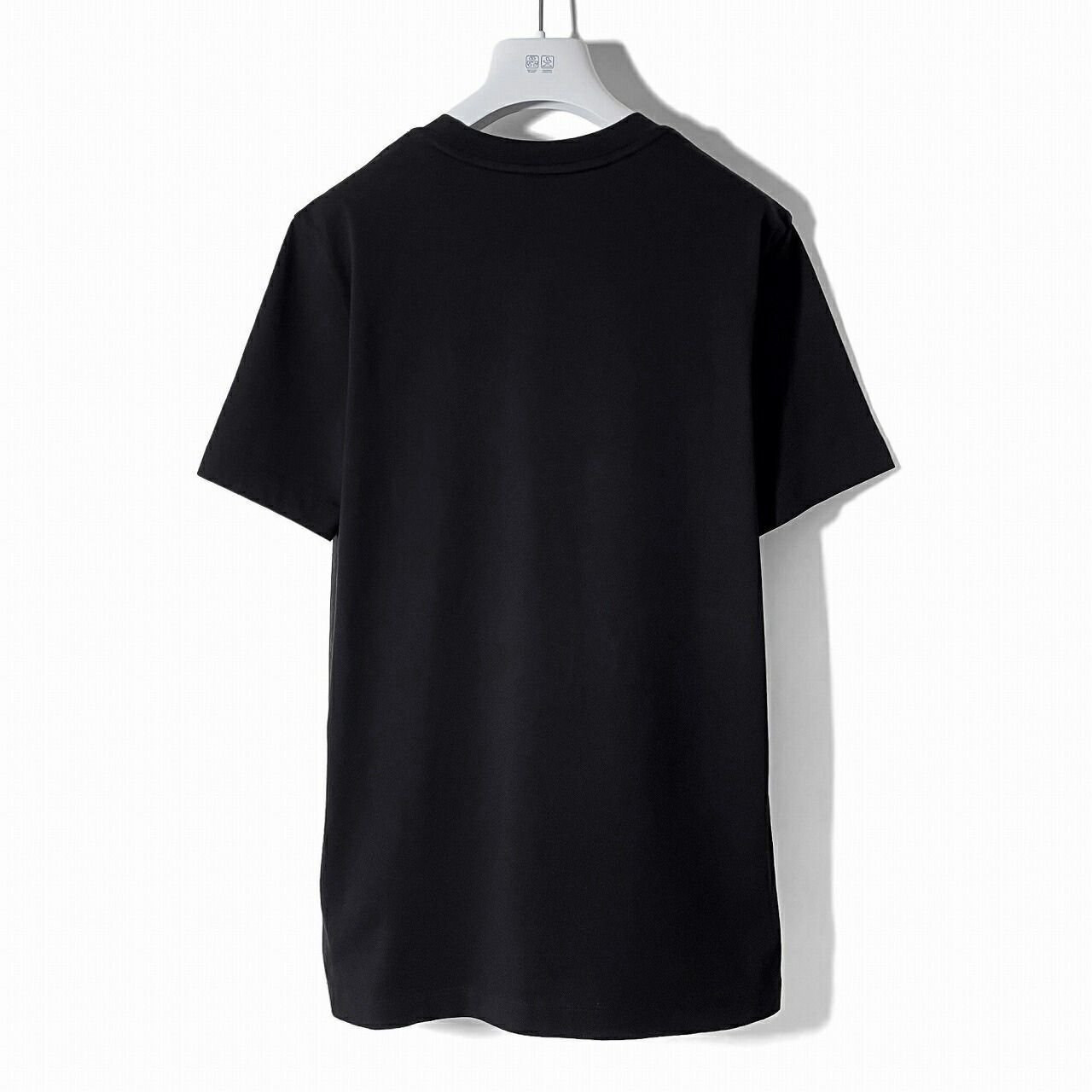 mモンクレール　ブラック刺繍ロゴTシャツ　M 美品 MONCLER / モンクレール ete 刺繍ロゴ クルーネック Tシャツ