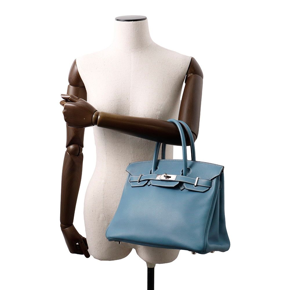HERMES エルメス HERMES エルメス バーキン30 スイフト ブルージーン 
