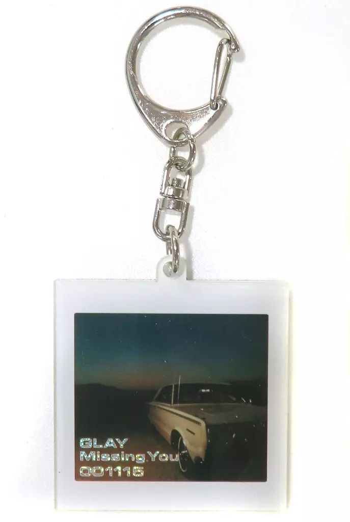 中古】キーホルダー GLAY シングルジャケットキーホルダー(Missins You