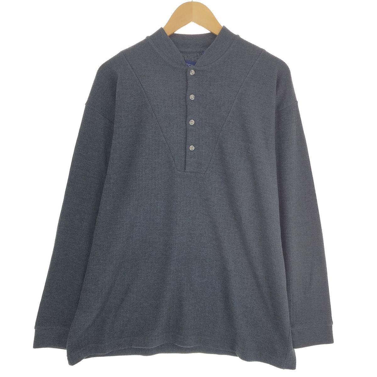 古着 ノーティカ NAUTICA SLEEPWEAR ヘンリーネック サーマルロングT 