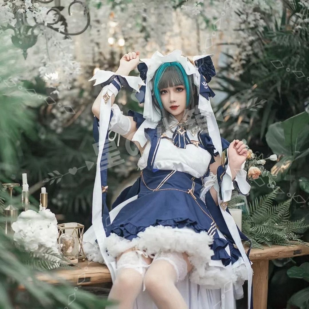 新品 未使用 アズールレーン チェシャー コスプレ衣装 猫耳 新品 未使用 アズールレーン チェシャー コスプレ衣装 猫耳