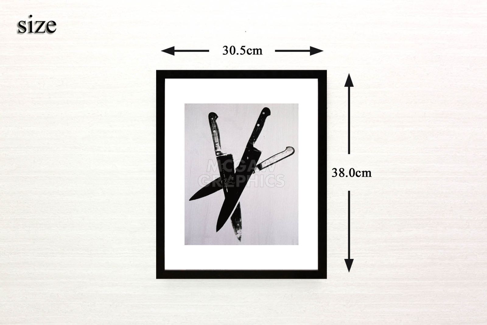 アンディ ウォーホル「ナイフ,c.1981-82(スリー ブラック) Knives, c 