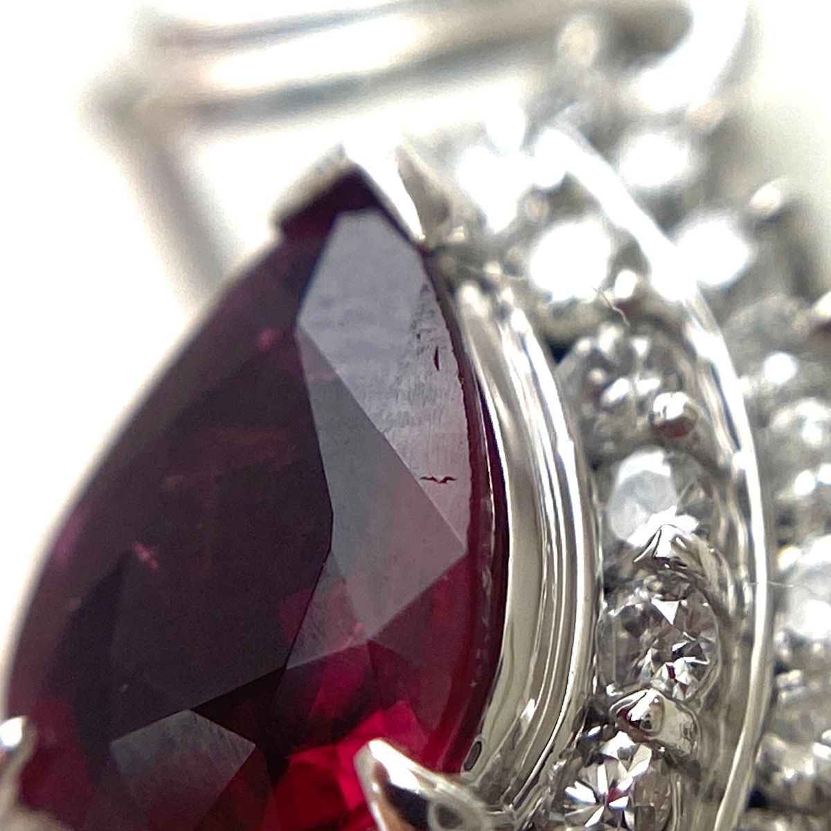 プラチナ900ルビートップ プラチナpt900トップリバーシブル エメラルド