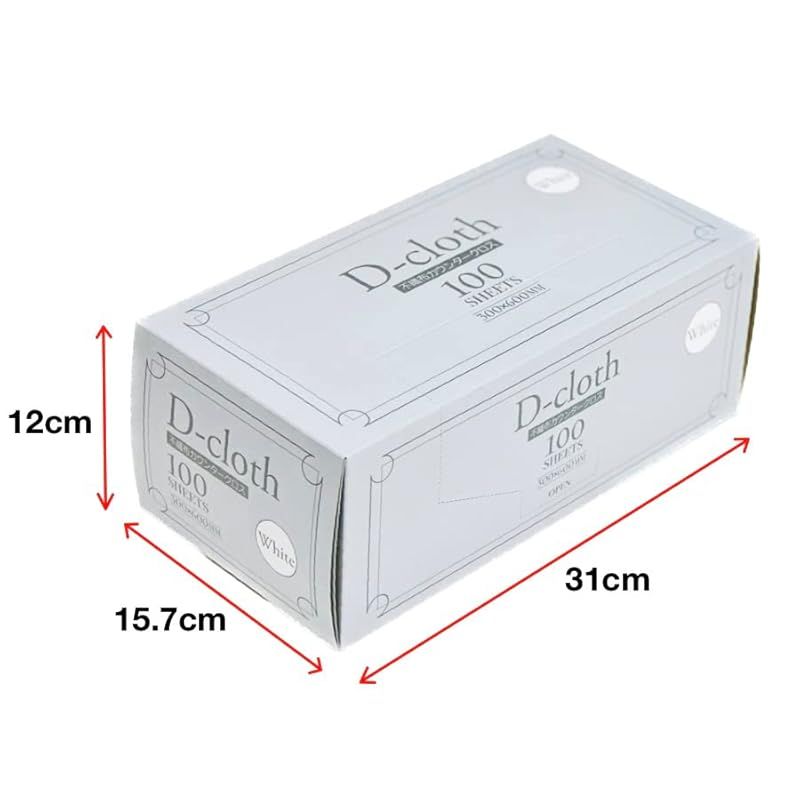  6箱 大日産業 D Cloth 不織布カウンタークロス ホワイト 大判 30 60 cm 使い捨て ふきん ダスター 洗って使える家庭用 業務用 薄手 DC 0 キッチン 住宅設備