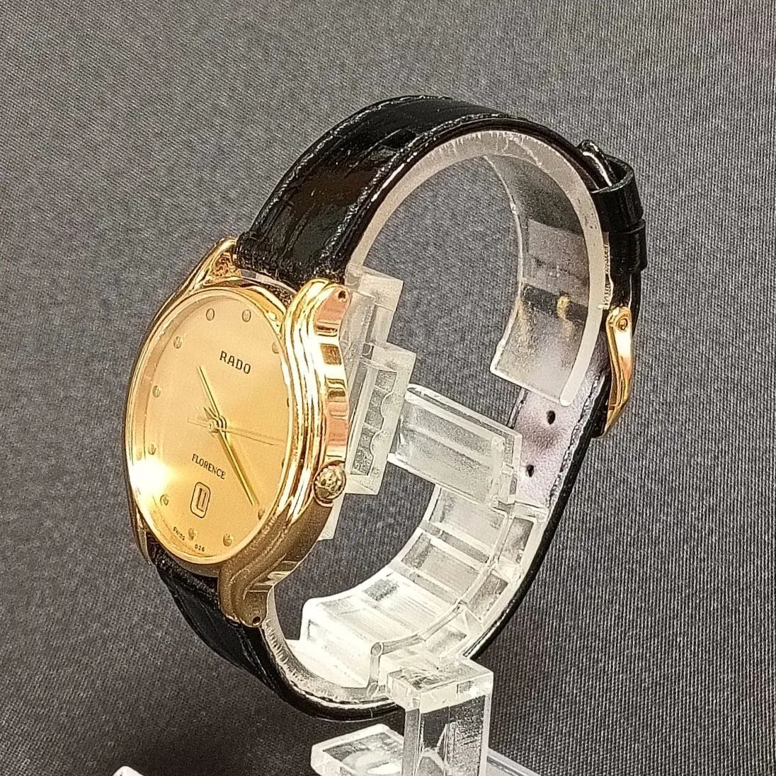 ラドー RADO▶フローレンス◆ ●稼働良好♪Qzメンズ腕時計 アンティーク