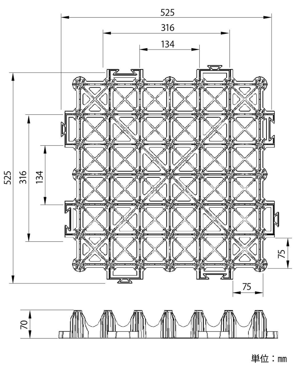 率94% 緑化駐車場芝生保護材