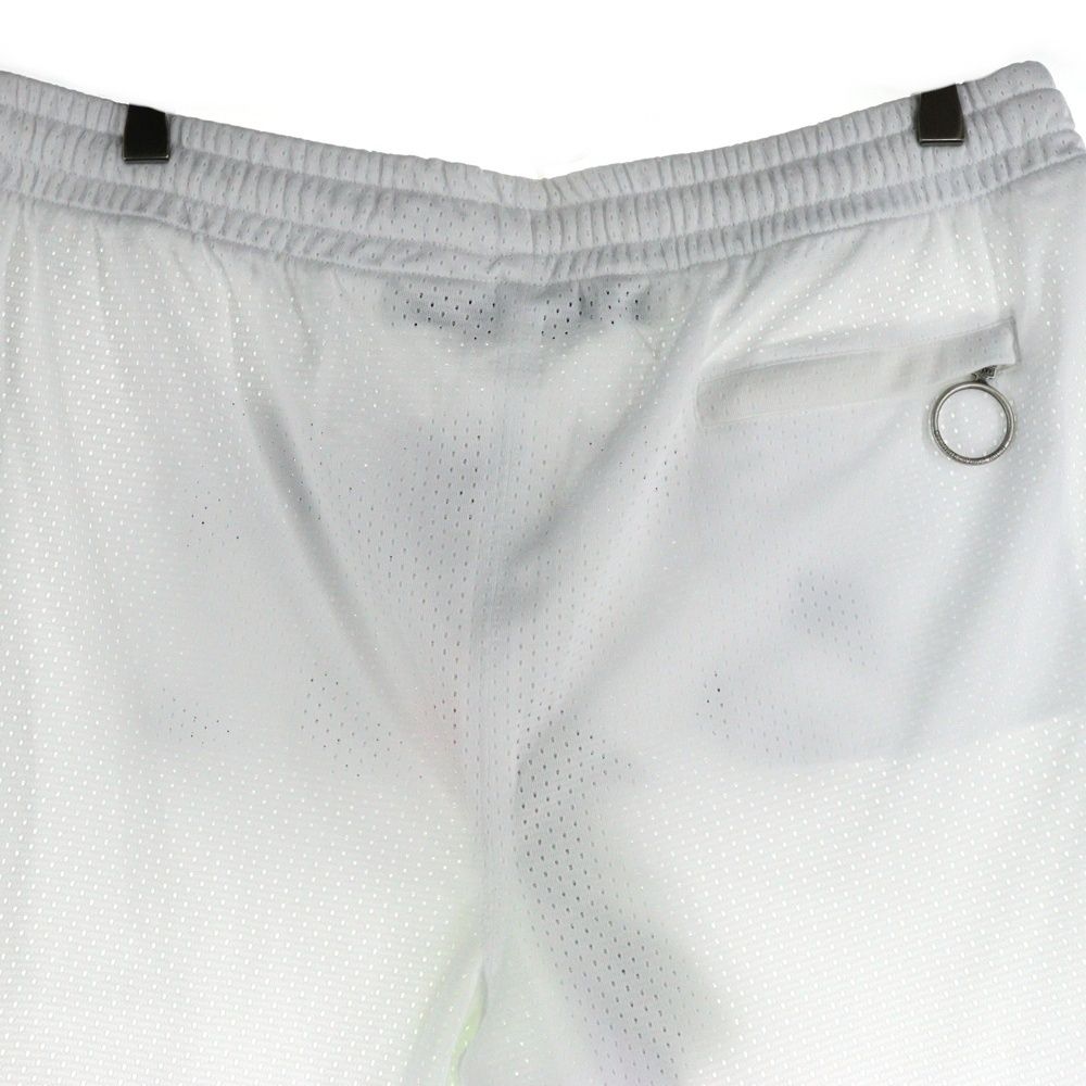 未使用品　ベージュクリーム色プリント　OFF ハーフパンツ オフホワイト OFF-WHITE (オフホワイト) 20SS Mesh Shorts メッシュショーツ