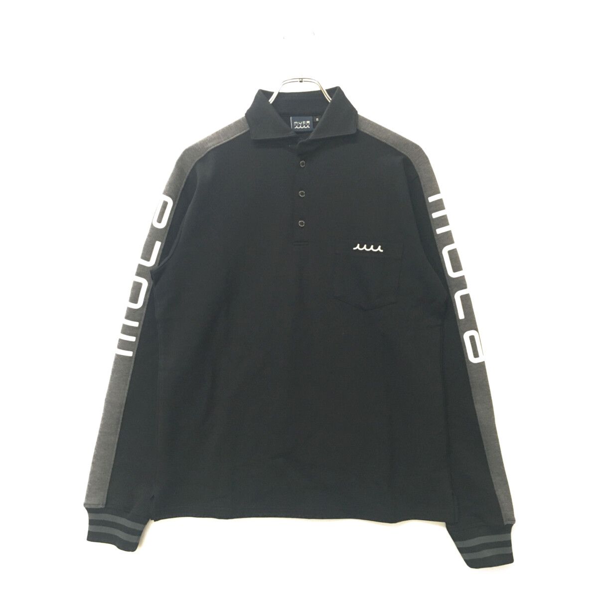 未使用品 メンズ ムータマリン muta MARINE 長袖ポロシャツ 5(M) 黒
