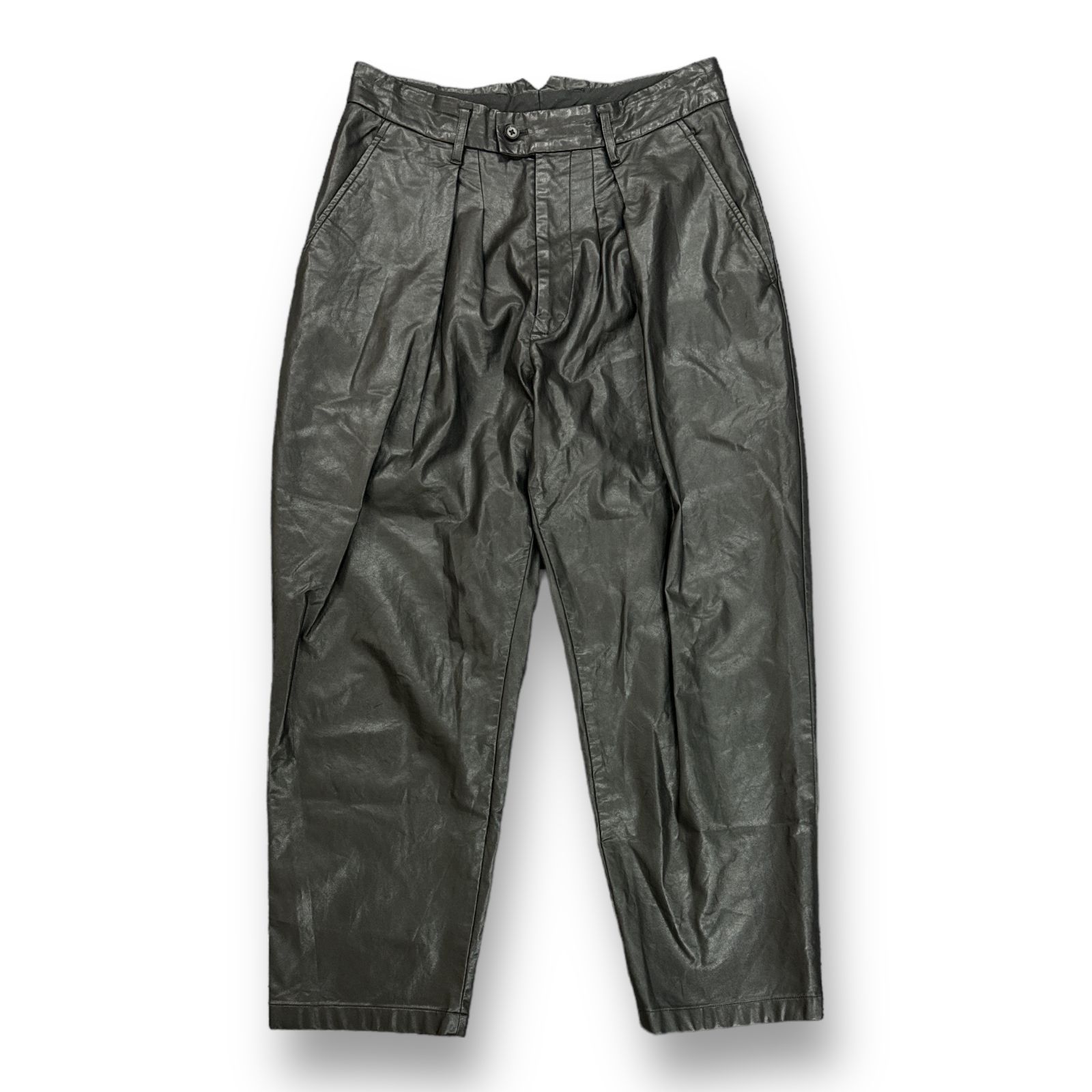 パンツ stein FAKE LEATHER TROUSERS size 1 stein 21SS＞レザーパンツ / スタッフブログ - ARKnets 公式通販