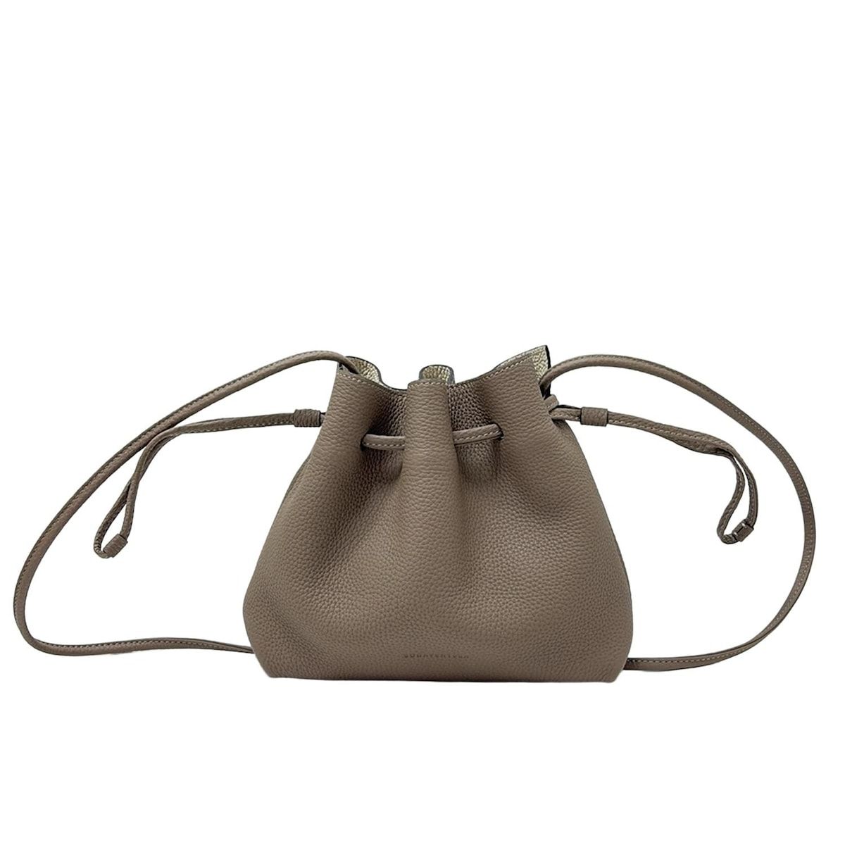 【美品✨】BONAVENTURA ノア ショルダーバッグ 巾着 グレージュ BONAVENTURA(ボナベンチュラ) ショルダーバッグ美品 ノア バッグ
