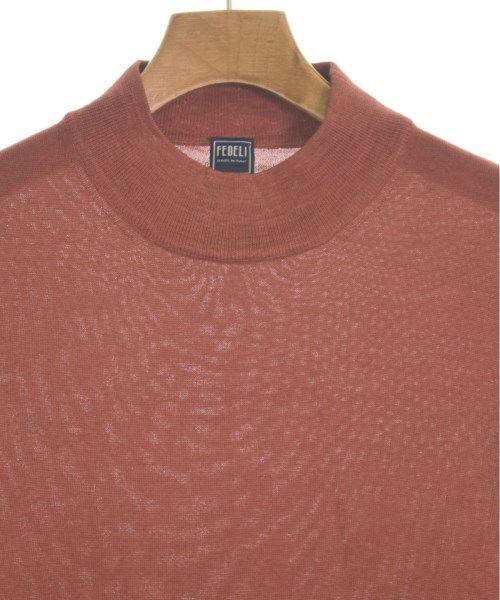 FEDELI フェデーリ ニット・セーター 48(L位) オレンジ 【古着】【中古  