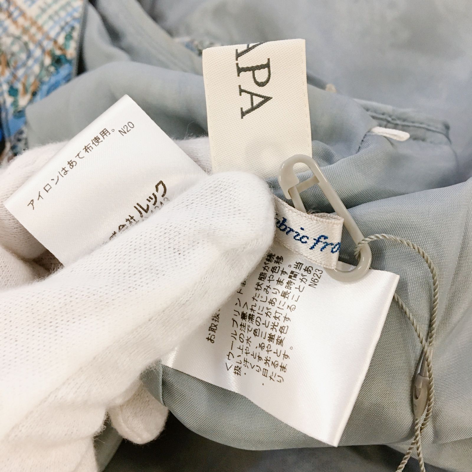 新品タグ付き　SCAPA　ワンピース スキャパ SCAPA ワンピース 柄物 秋 タグ付き Mサイズ