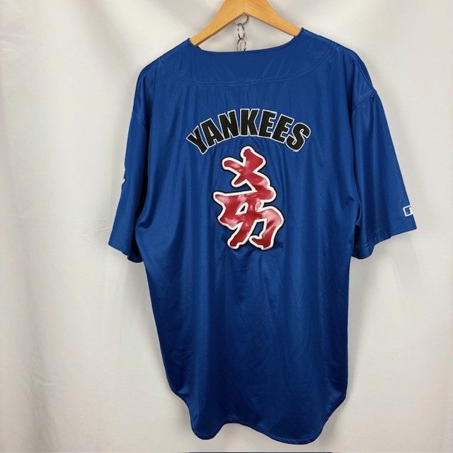 超可爱 YANKEES YORK NEW 紐育 サイズ ベースボールシャツ パッチ MLB 応援グッズ