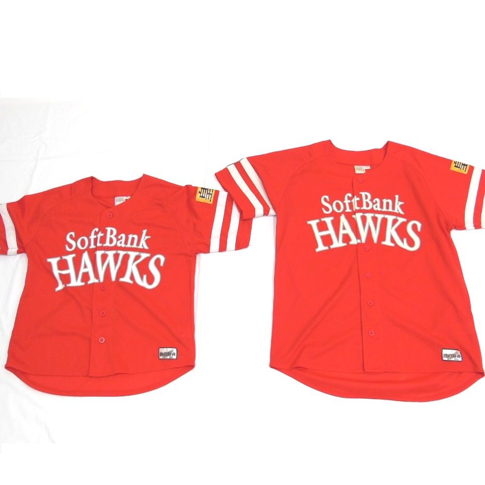 SoftBank HAWKS 野球ユニフォーム (S) ホークス ホワイト - 応援グッズ