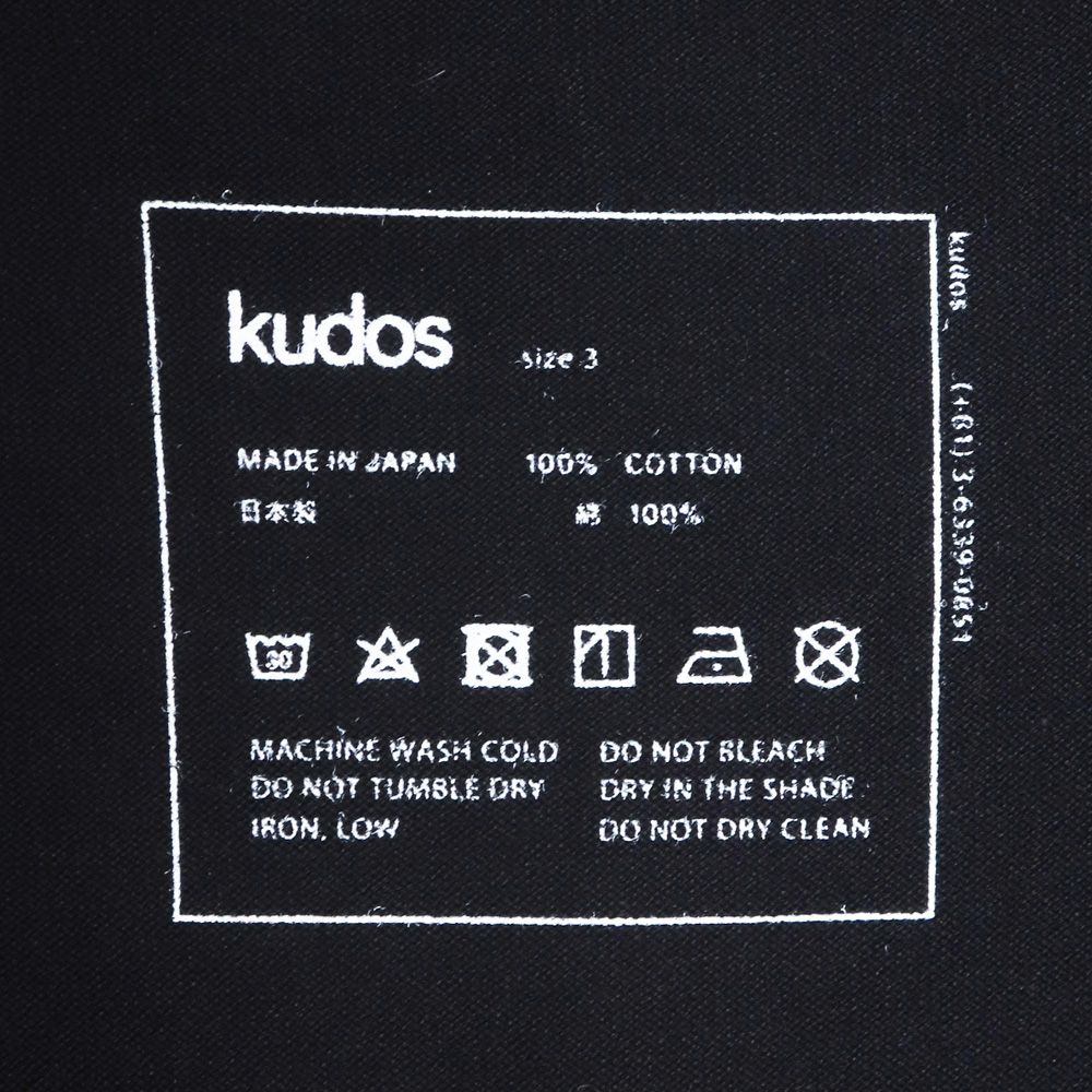 KUDOS 19SS KT19XX07 品質表示プリント 半袖Tシャツ 3 - メルカリ