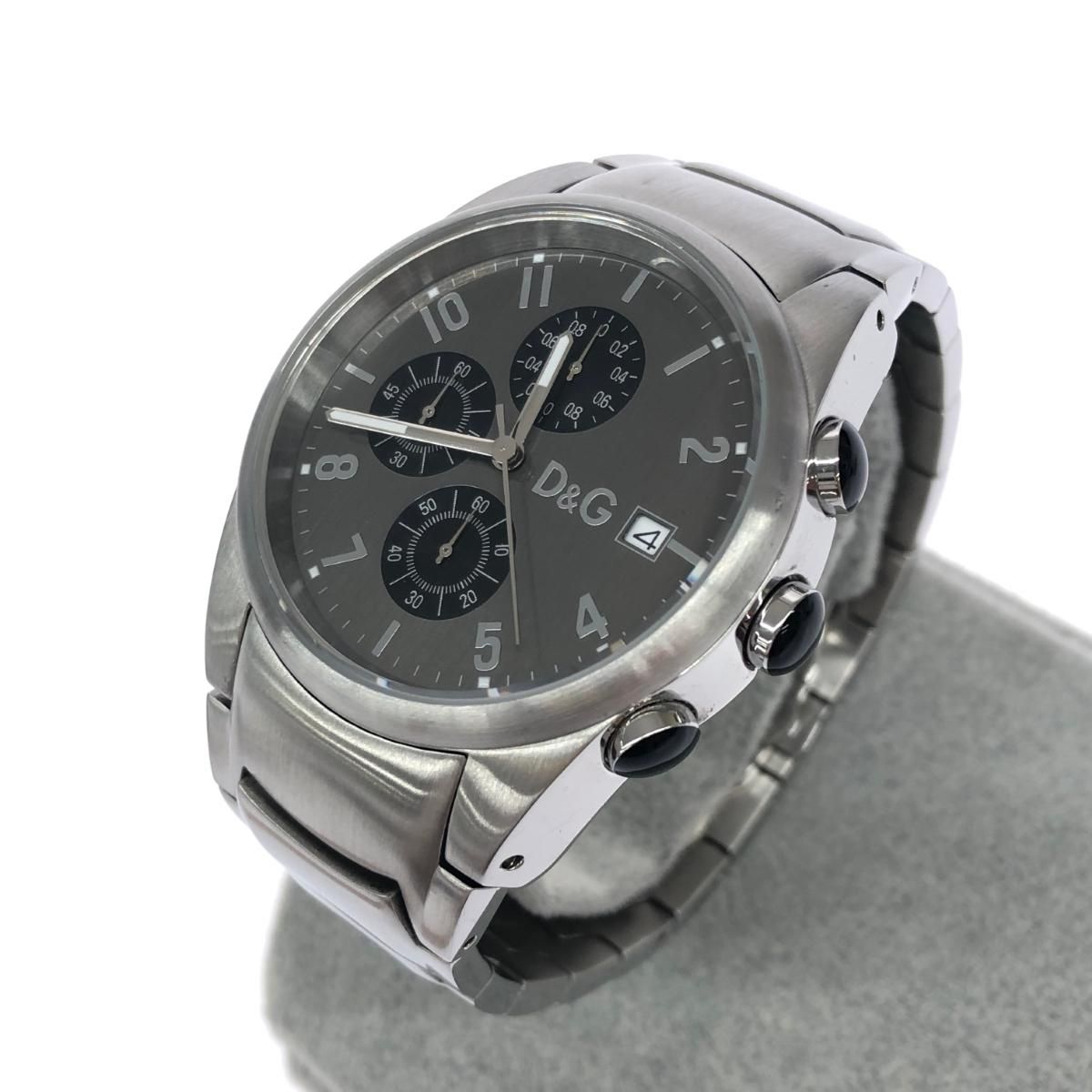DOLCE&GABBANA ドルチェ&ガッバーナ 腕時計 クロノグラフ/SS TIME