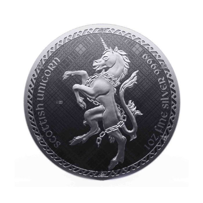 [保証書・カプセル付き] 2023年 (新品) ニウエ「スコットランドのユニコーン」純銀 1オンス 銀貨