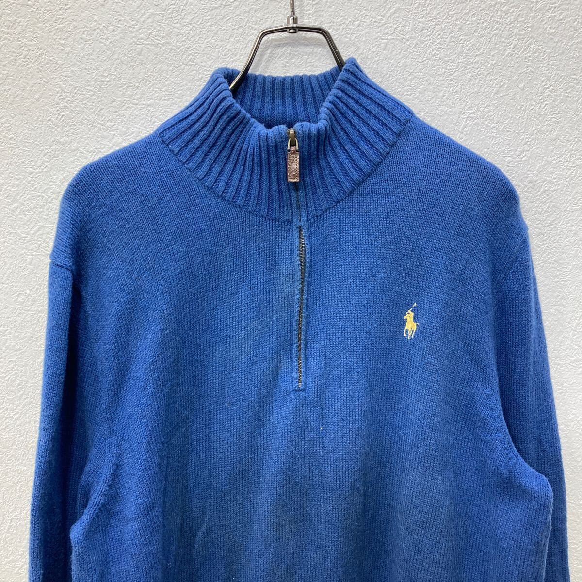 Polo Ralph Lauren ハーフジップコットンニット Lサイズ位 表記サイズL 