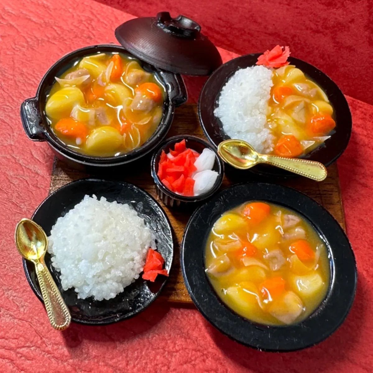ミニチュアフード カレーライスセット 【公式通販】