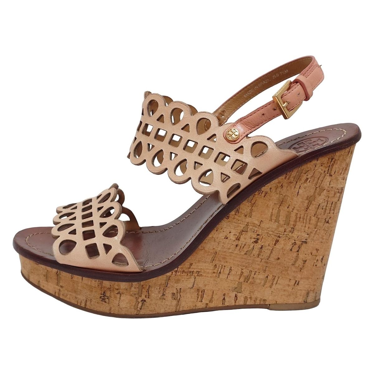 TORY BURCH【トリーバーチ】ドット エンブレム ウエッジソール サンダル TORY BURCH(トリーバーチ) サンダル 7 1/2M レディース