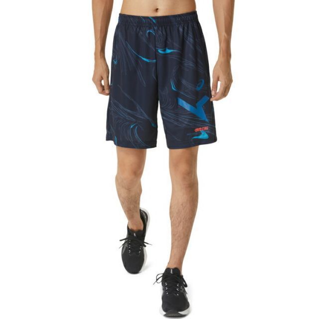 asics アシックス A-I-M DRY GRAPHIC HALF PA ミッドナイト XL 2031E007 400 | スポーツ メンズ XL マルチカラー 服 衣類 衣料品ウェア ウエア ボトムス ドライ グラフィック ショートパンツ ハーフパンツ 吸