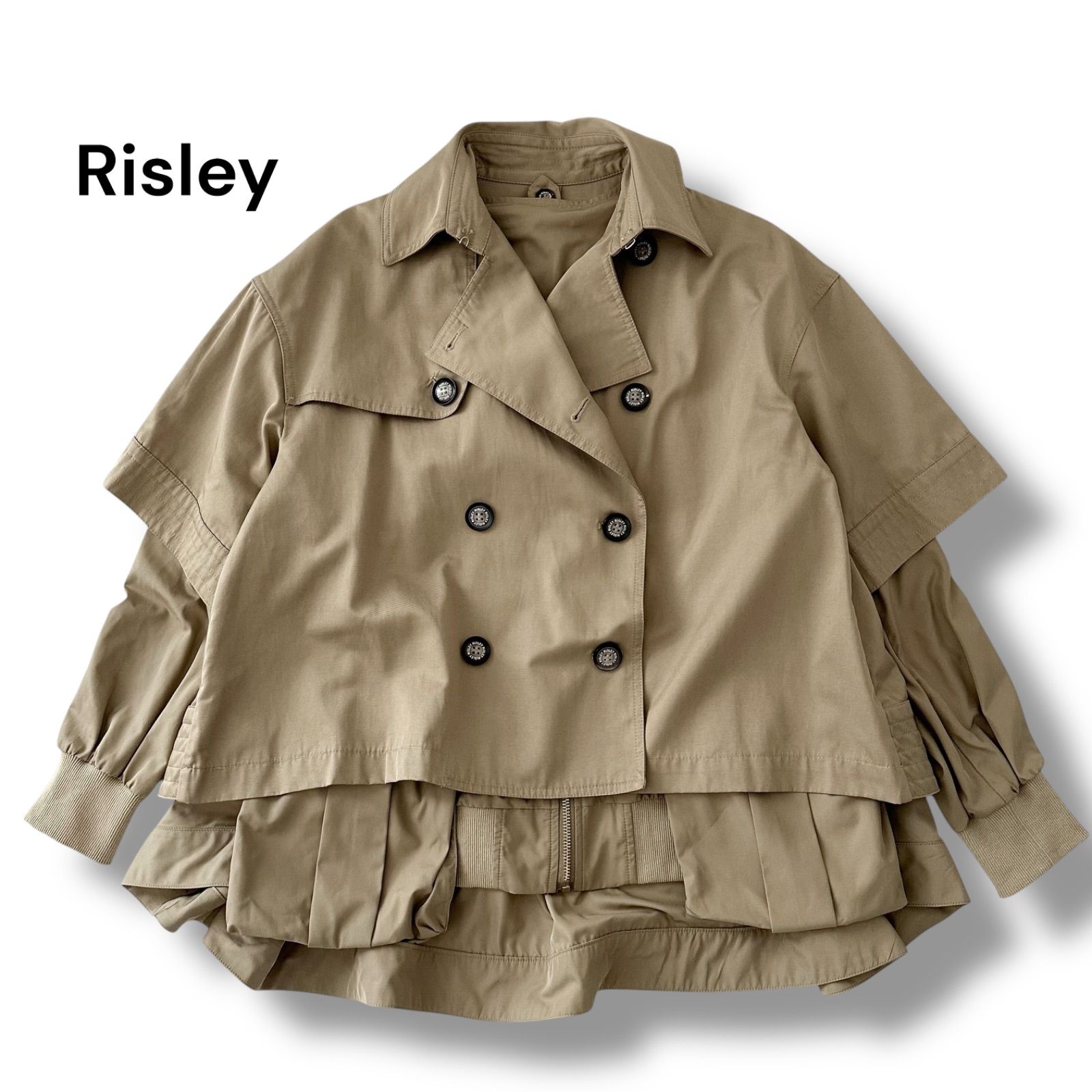 Risley リズレー 3way ショートトレンチアンサンブル コート ベージュ Risley/リズレー/ショートトレンチアンサンブル | ROYAL FLASH