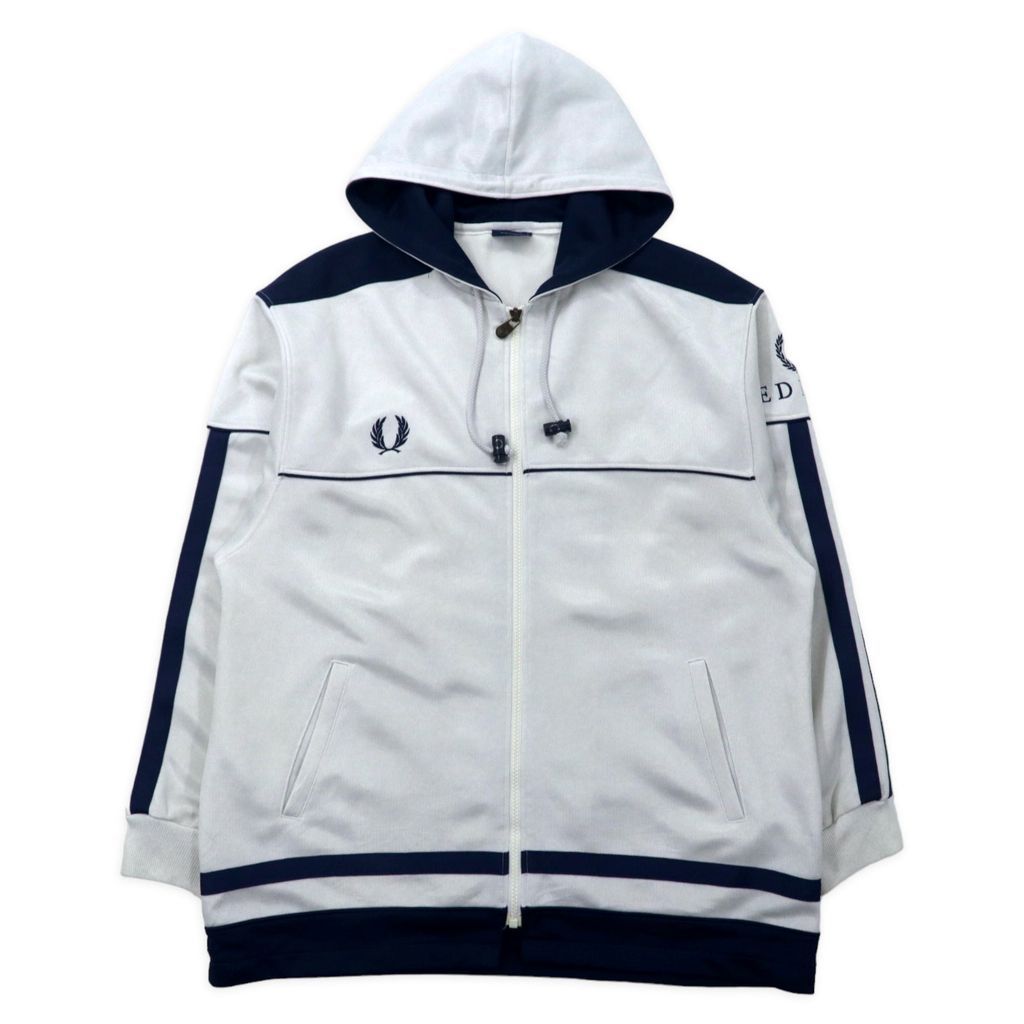 FRED PERRY 日本製 トラックジャケット ジャージ 80s 90s FRED PERRY 80年代 トラックジャケット ジャージ XL ホワイト