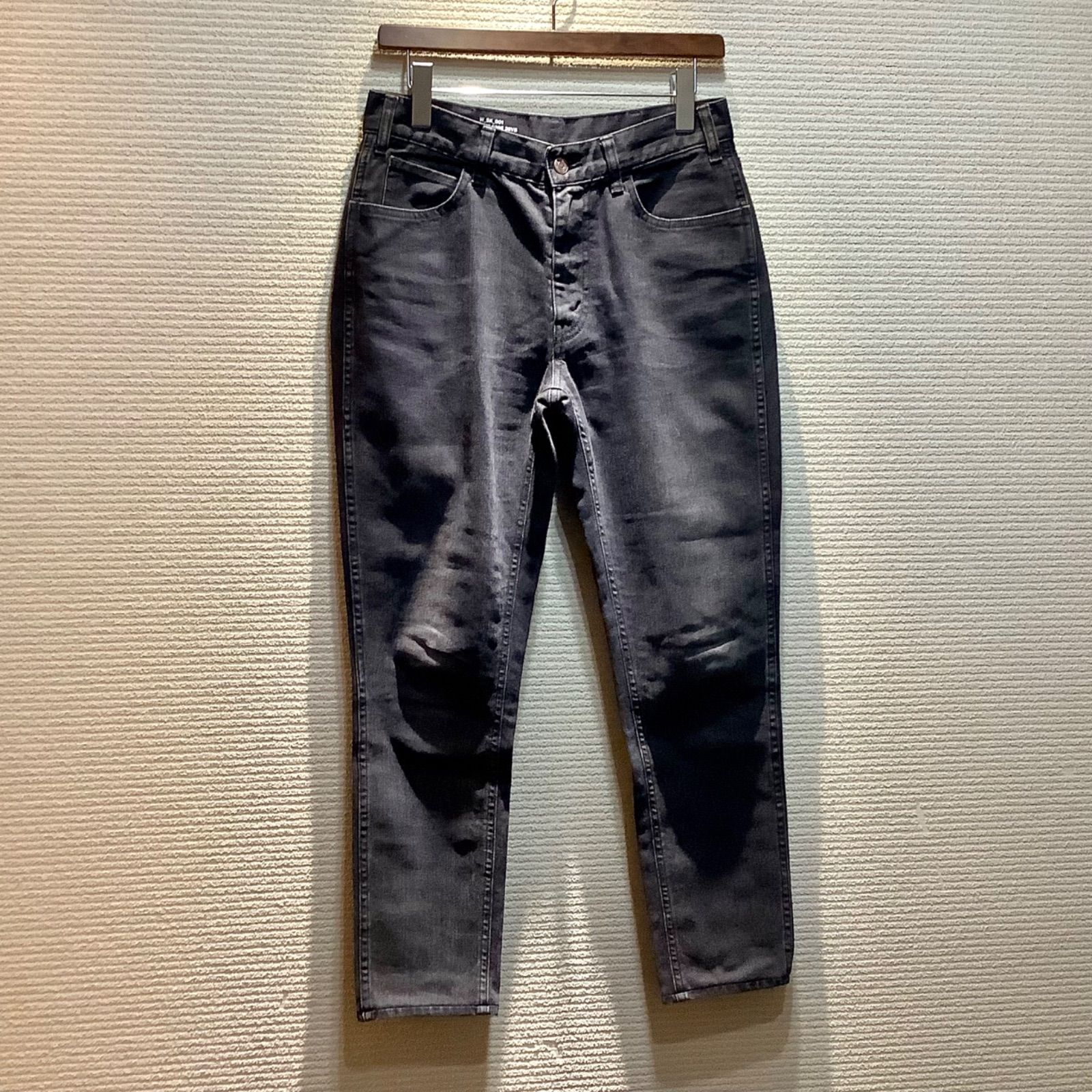 セリーヌ CELINE W_SK_001 NO12 639E 38VB コットン デニムパンツ ジーンズ ブラック グレー 28 レディース I406|T33|T18