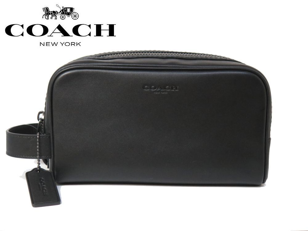 コーチ ハンドバッグ セカンドバッグ COACH CAT30 QB/BK 楽天市場】コーチ ポーチ メンズ COACH セカンドバッグ レザー