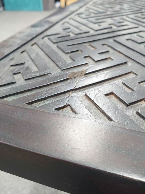 多目的テーブル 本革チェア