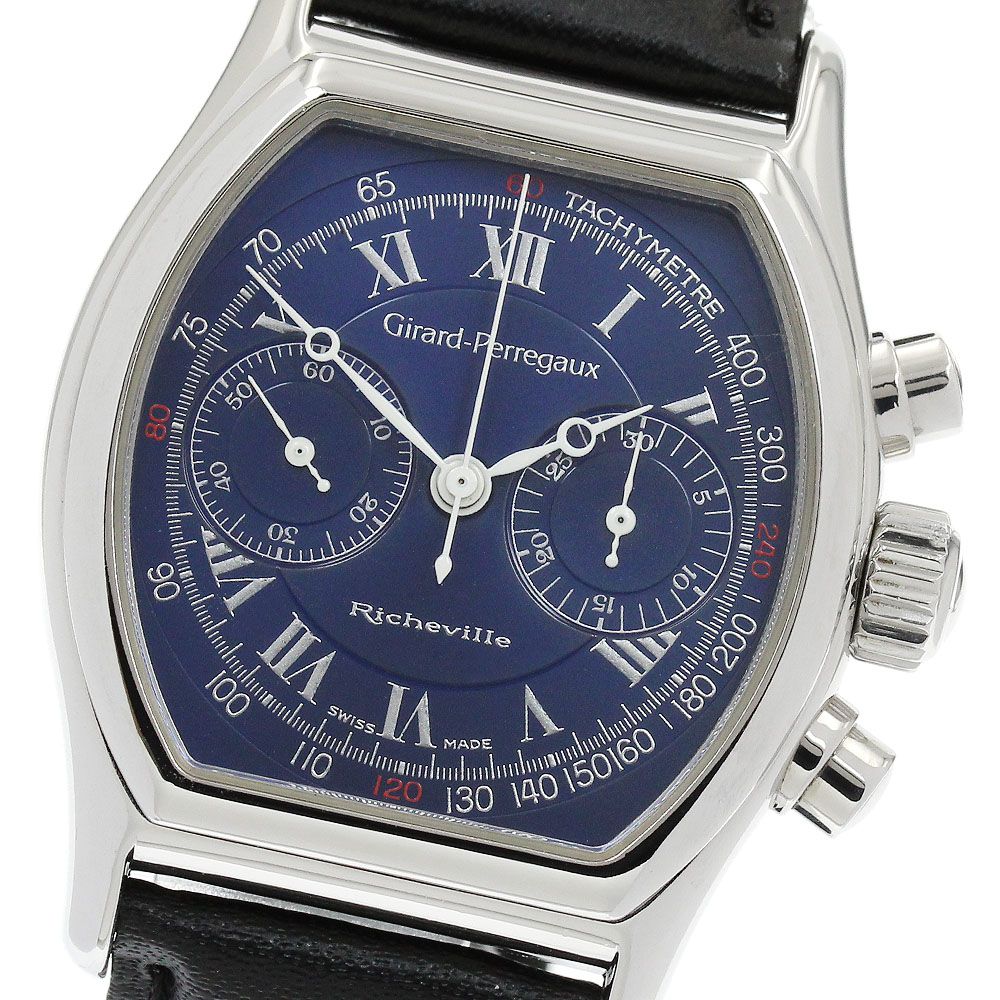 ジラール ペルゴ GIRARD PERREGAUX 2710 リシュビル クロノグラフ 手巻き メンズ _907871