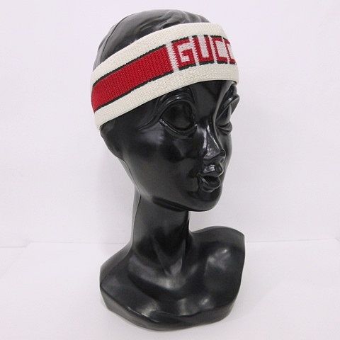 GUCCI グッチ エラスティック ロゴ ヘアバンド 【公式通販】