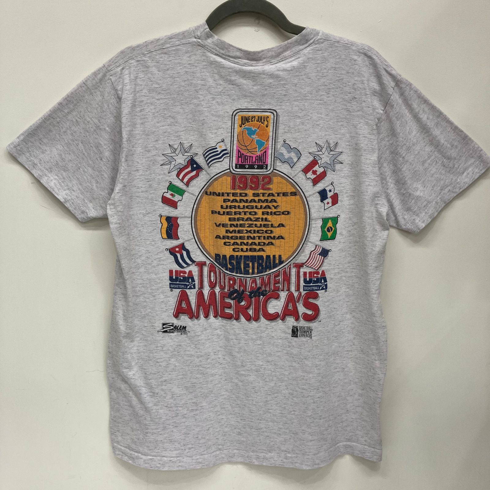 90s 1992 NBA ドリームチーム Tシャツ バルセロナオリンピック DELTA L USA製 - メルカリ