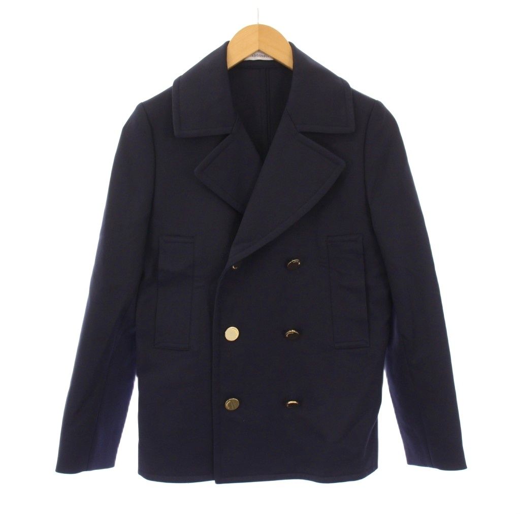 マディソンブルー MADISONBLUE ダブルスーツ セットアップ テーラードジャケット アウター スラックスパンツ ジップフライ ウール混 S M 紺 ネイビー BB