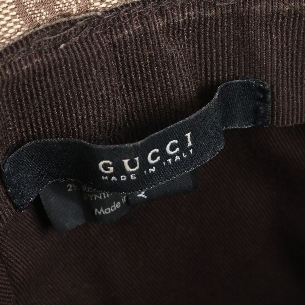 【美品】GUCCI GGキャンパス シェリーライン バケットハット 美品グッチGGキャンバス バケットハットシェリーラインハット帽子
