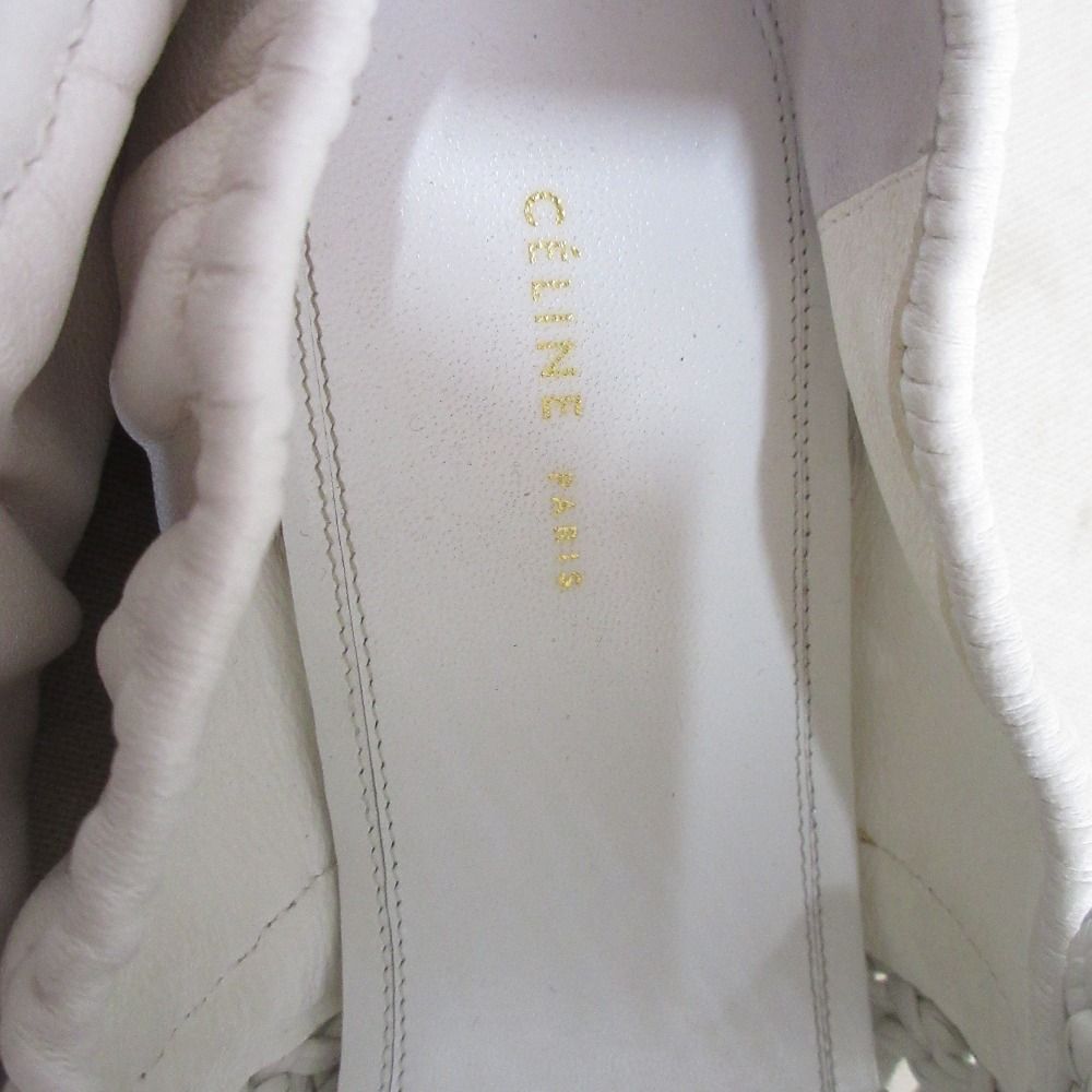 CELINE フィービー期　size 40 ホワイト 良品 CELINE セリーヌ フィービー期 スクエアトゥ イントレ