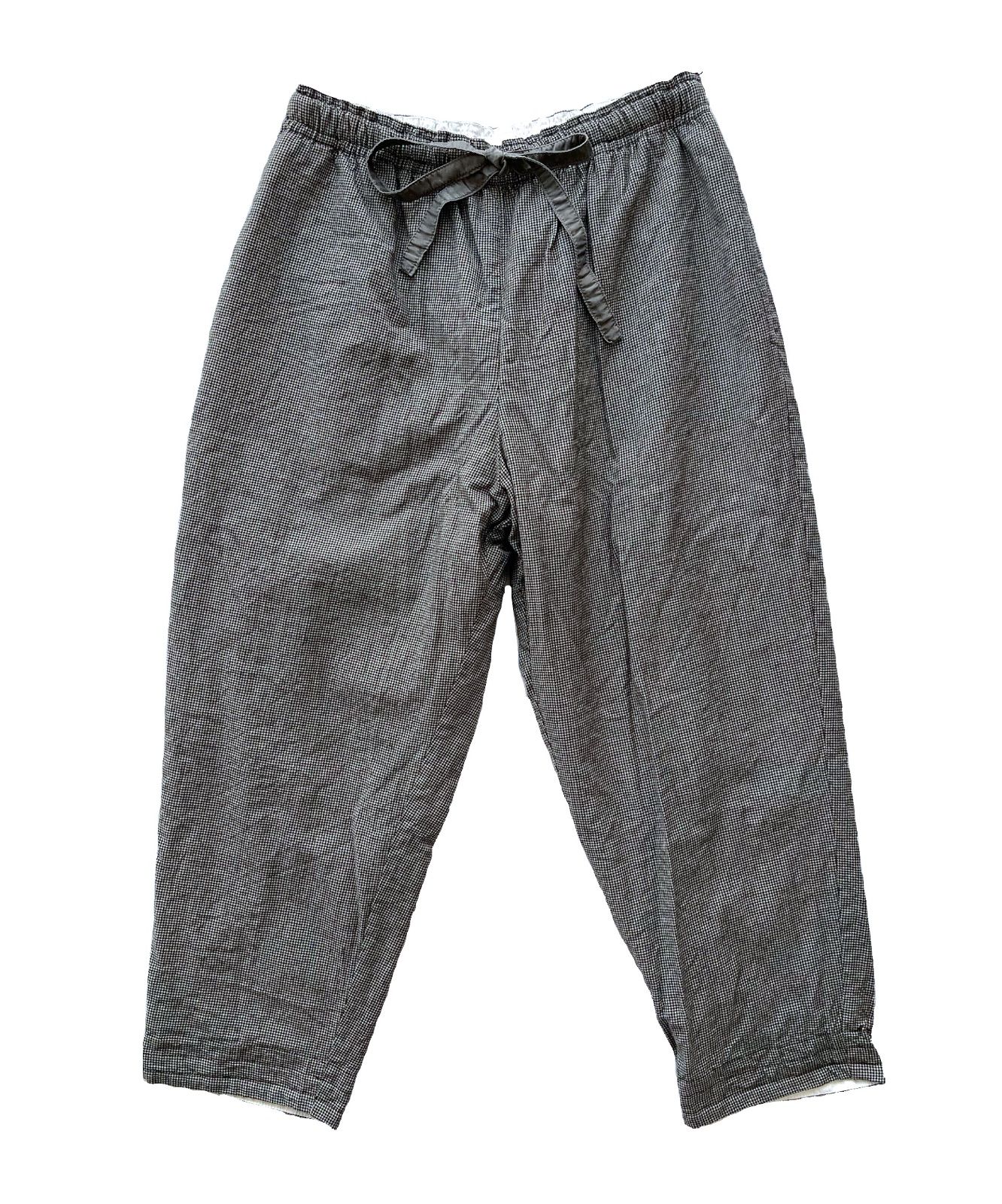 Chez Vidalenc シェ ヴィダレンク hound's-tooth check eazy pants capri 千鳥格子柄ウールイージーパンツ