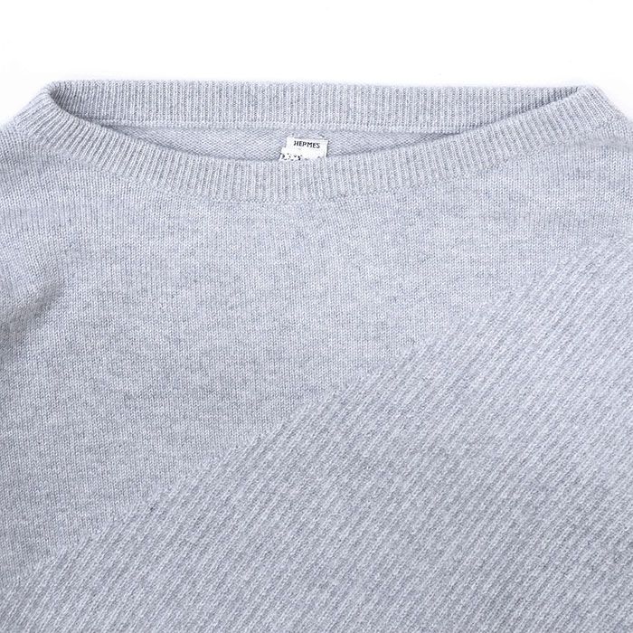 美品】HERMES エルメス セーター ニット 2018AW H ロゴ チャーム