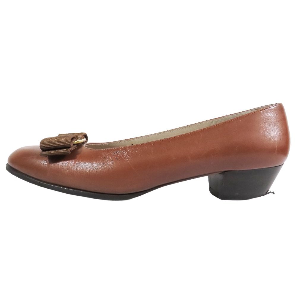 Salvatore Ferragamoサルバトーレ フェラガモブラウン パンプス FERRAGAMO サルヴァトーレフェラガモ Salvatore Ferragamo