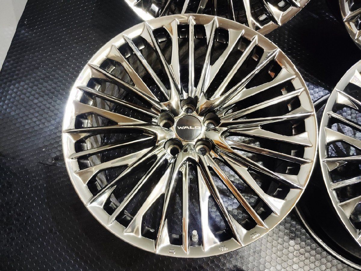 WALD ジェニュインライン F001 社外ホイール 21インチ 4本 9J5HPCD120 20 33 空気圧センサー付 レクサスLS LC等 VHH527MY