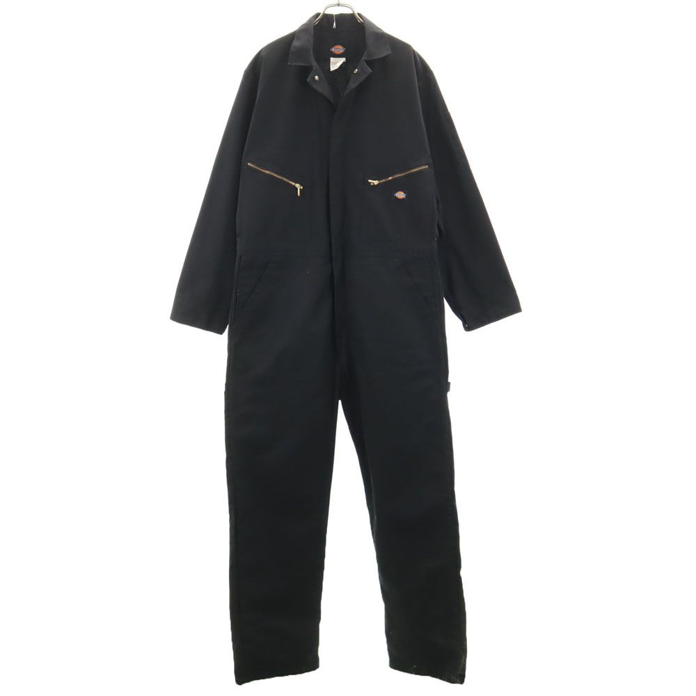 売り切り、Dickies 長袖 つなぎ オールインワン ブラック ディッキーズ 長袖 つなぎ L ブラック Dickies オールインワ