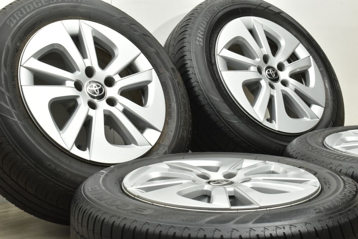 良好品 トヨタ 50 プリウス 純正 15in 6J 40 PCD100 ブリヂストン エコピア EP150 195 65R15 カローラ ツーリング スポーツ ウィッシュ