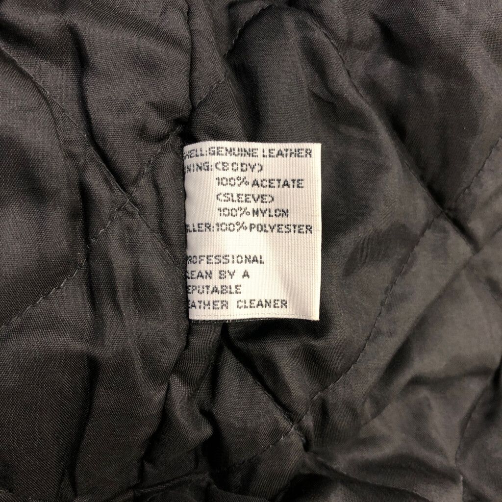 NEW ORDER レザージャケット ブラック (メンズ XL) 中古 古着 Q6736  