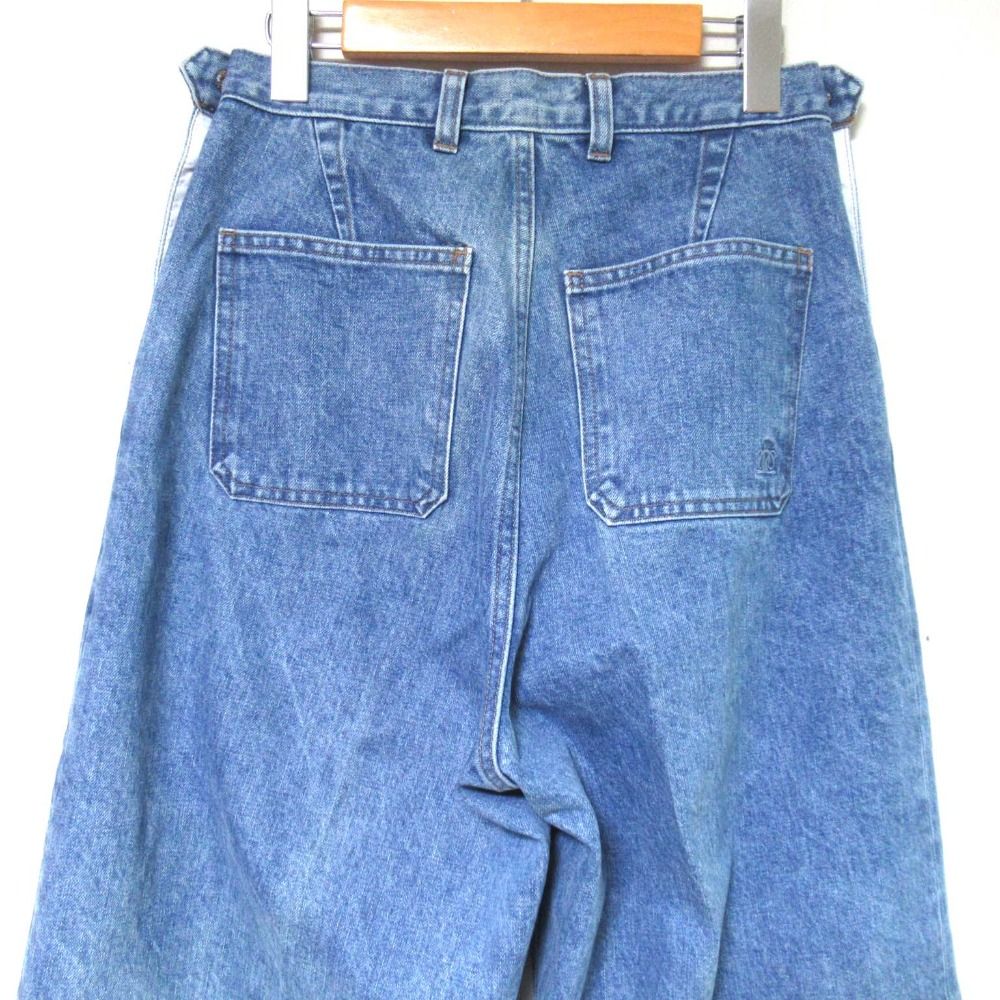 ワンタック ワイドデニムパンツ