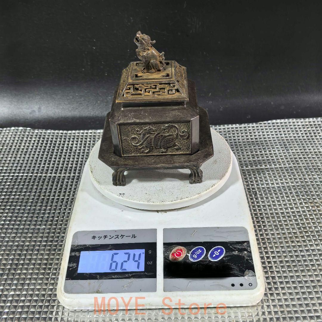 銅器 四神獣香炉 室内薫香炉 茶道具 香道具 装飾品 工芸品 置物